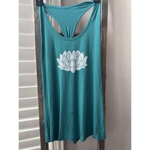 Jiva Shop Yoga Green with Silver Lotus Top L/XL